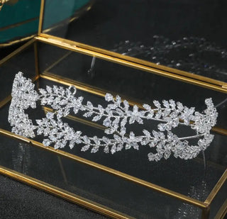 Pearl Crystal Bridal Tiara