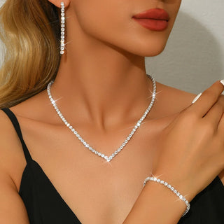 Crystal Zircon Jewelry Set