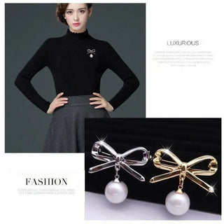 Pearl Gold Brooch