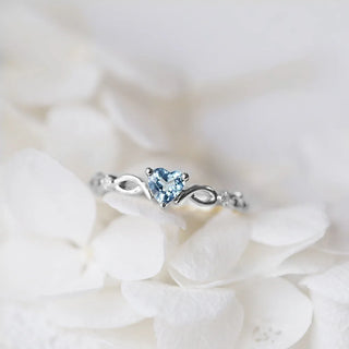 Zircon Heart Ring