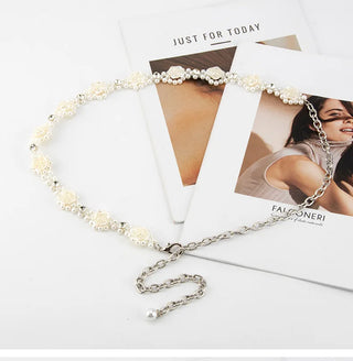 Rhinestone Floral Waist Belt