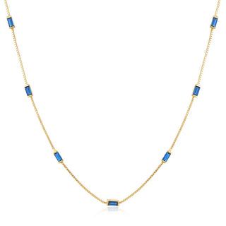 Zircon Gold Choker Necklace