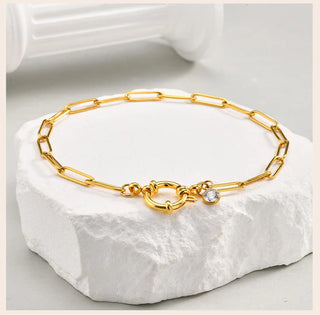 Gold Silver anklet 5