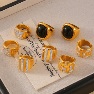 Zircon Gold Ring 15