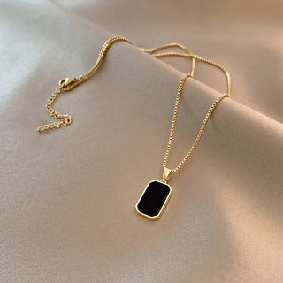 Chain Pendant Choker Necklace 2