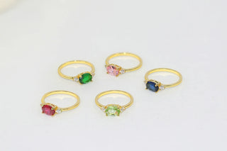 Zircon Gold Ring 6