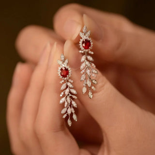Crystal Zircon Stud Earrings