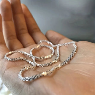 Silver Chain Pendant Necklace 4