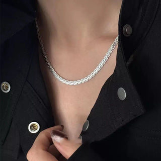 Silver Chain Pendant Necklace 2