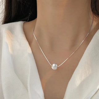Zircon Silver Pendant Necklace 2