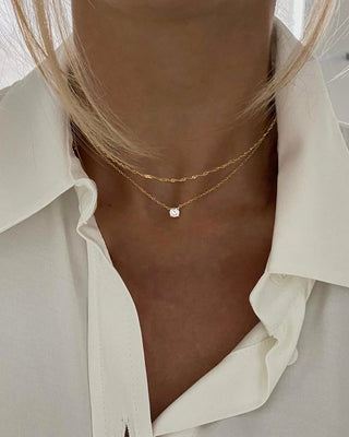 Zircon Crystal Choker Necklace