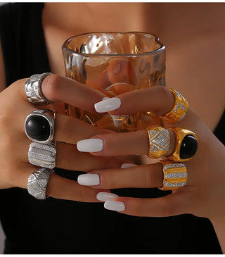 Zircon Gold Ring 15