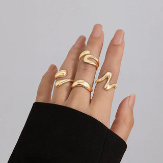 Gold Silver Ring 6