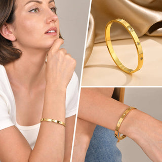 CZ Gold Bracelet