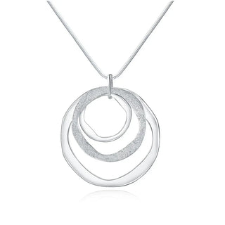 Silver Chain Pendant Necklace