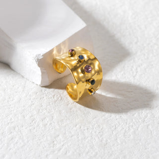 Zircon Gold Ring 18