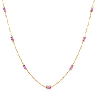 Zircon Gold Choker Necklace