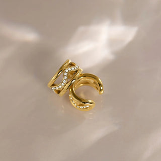 Gold Stainless Hoop Earrings 2