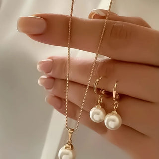 Pearl Pendant Jewelry Set
