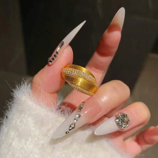 Crystal Zircon Ring 9
