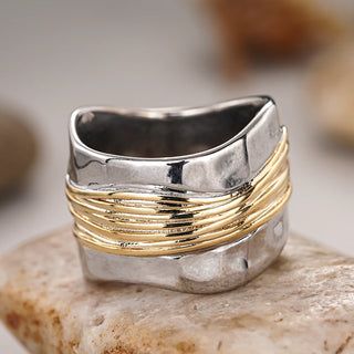 Gold Silver Ring 5