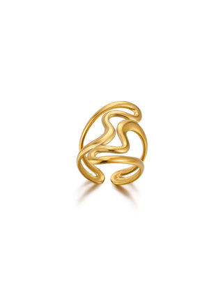 Gold Stainless Ring 2