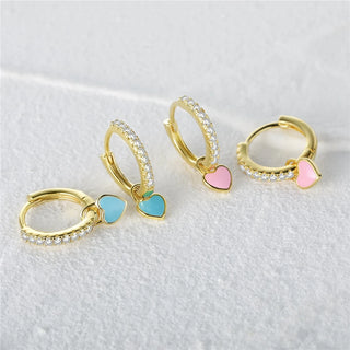 Crystal Zircon Hoop Earrings