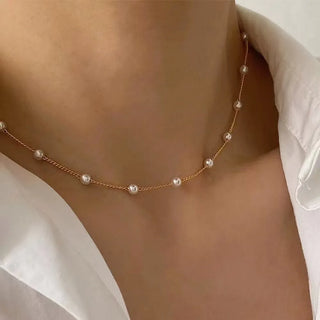 Pearl Gold Pendant Necklace