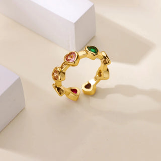 Zircon Gold Ring 19