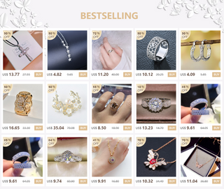 Crystal Gold Ring