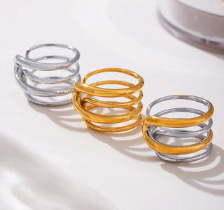 Gold Stainless Ring 4
