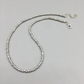 Pearl Silver Choker Necklace