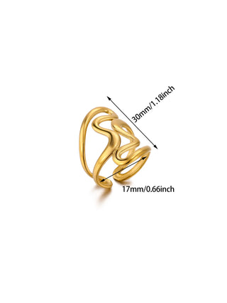 Gold Stainless Ring 2