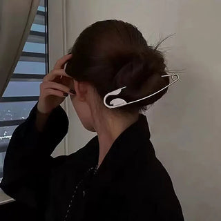 Safety Pin Hair Clip