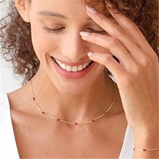 Zircon Gold Choker Necklace