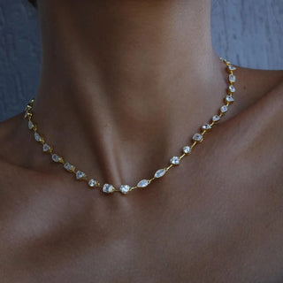 CZ Gold Necklace