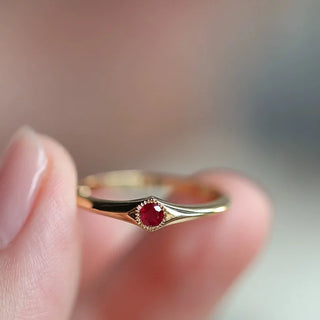 Zircon Gold Ring 13