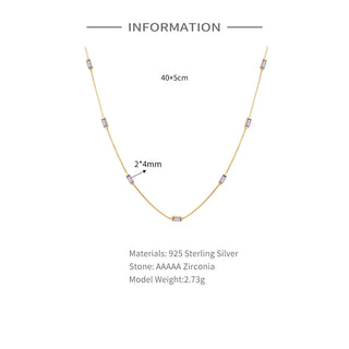 Zircon Gold Choker Necklace