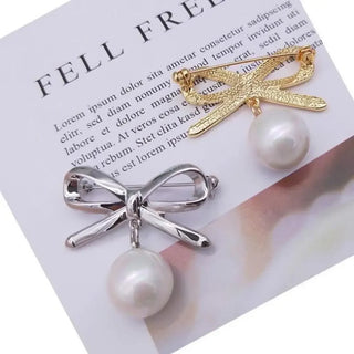 Pearl Gold Brooch