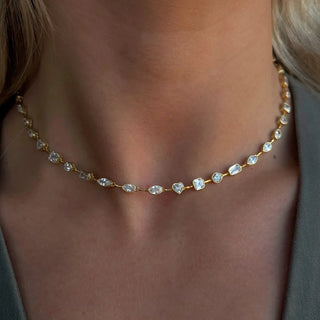 CZ Gold Necklace