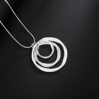 Silver Chain Pendant Necklace