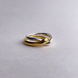 Gold Stainless Ring 7