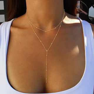 Gold Chain Choker Necklace