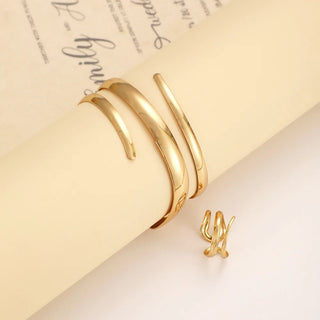 Gold Classic Jewelry Set