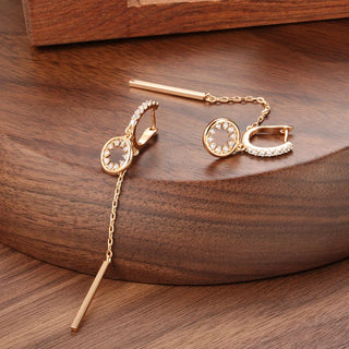 Crystal Silver Stud Earrings