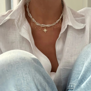 Pearl Gold Pendant Necklace 2