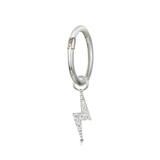 Zircon Gold Hoop Earrings