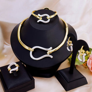 Gold Choker Jewelry Set