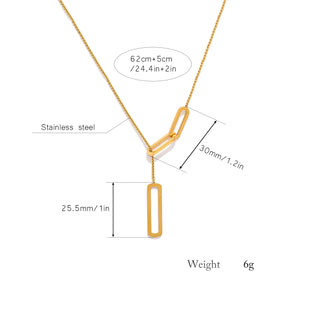Gold Stainless Pendant Necklace