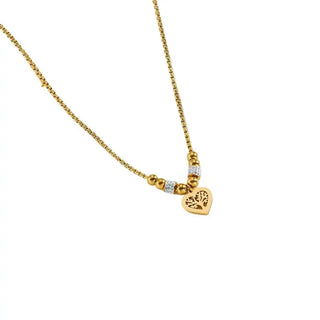 Zircon Stainless Pendant Necklace